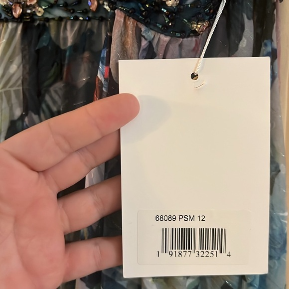 Ieena for Mac Duggal 68089 NWT Open Back High Neck Dress - Picture 6 of 7